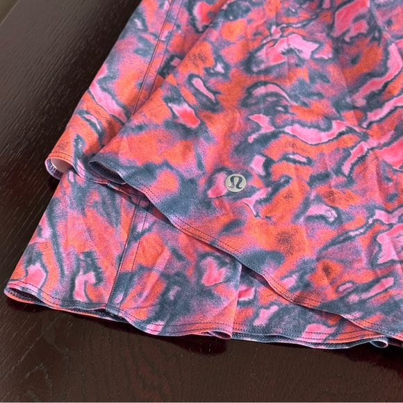 Lululemon 12 Court Rival High Rise Skirt Skort Chroma Clash Multi/Mineral Blue - Picture 10 of 11